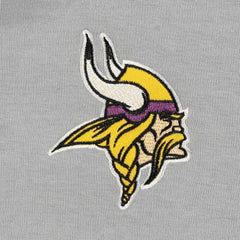 Minnesota Vikings The Wild Collective Women's Faux Fur Lined Tri-Blend Full-Zip Hoodie - Gray - NFL
