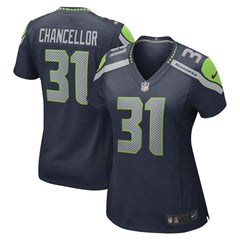 Kam Chancellor Seattle Seahawks Women's Retired Player Game Jersey - College Navy - Nike