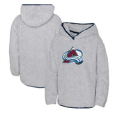 Colorado Avalanche Girls Youth Ultimate Teddy Fleece Pullover Hoodie - Heather Gray | NHL sale