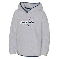 Washington Capitals Girls Youth Ultimate Teddy Fleece Pullover Hoodie - Heather Gray | NHL on sale