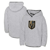 Vegas Golden Knights Girls Youth Ultimate Teddy Fleece Pullover Hoodie - Heather Gray | NHL Lifestyle