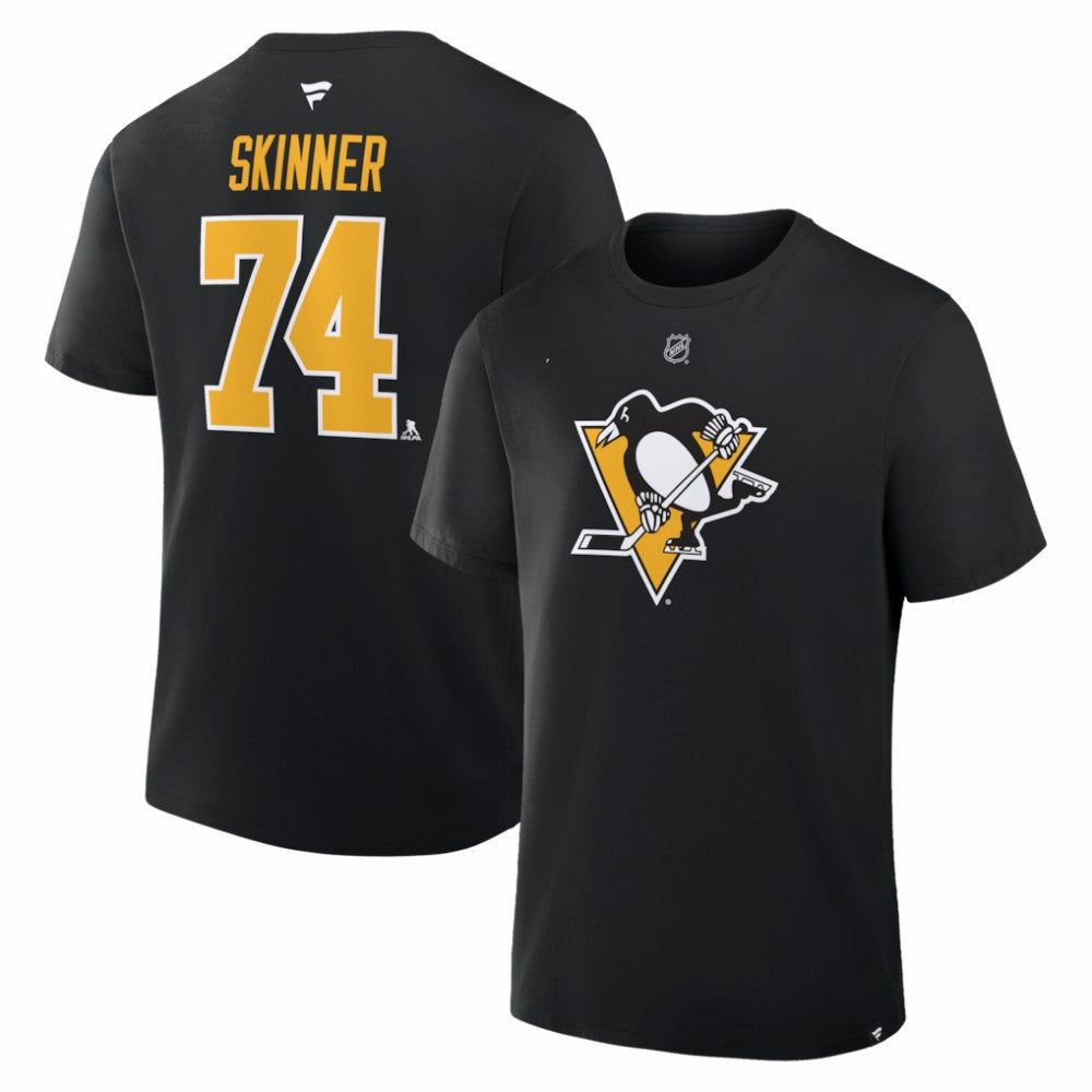 Stuart Skinner Pittsburgh Penguins Fanatics Authentic Stack Name & Number T-Shirt - Black | Fanatics on sale