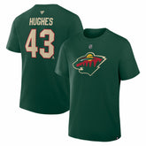 Quinn Hughes Minnesota Wild Fanatics Authentic Stack Name & Number T-Shirt - Green | Fanatics online