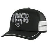 Los Angeles Kings '47 Sideband Stripes Trucker Snapback Hat - Black | 47 brand Lifestyle