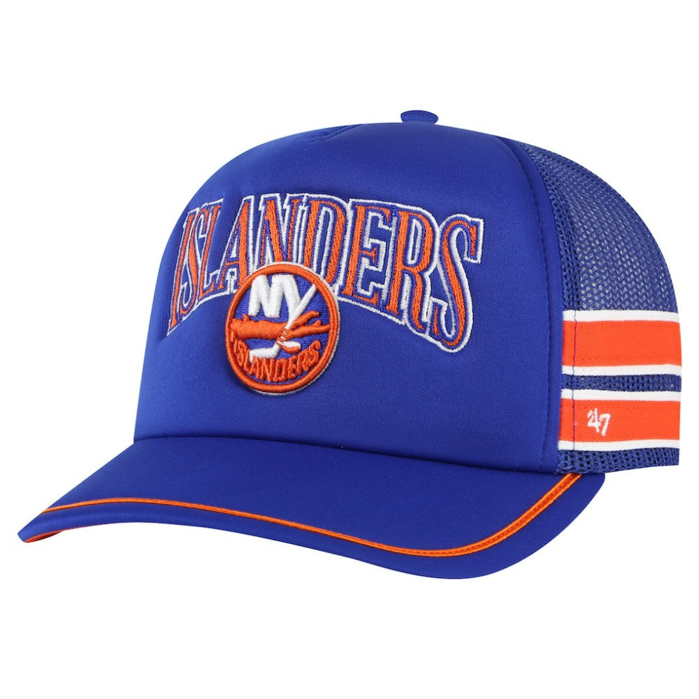 New York Islanders '47 Sideband Stripes Trucker Snapback Hat - Royal | 47 brand near me
