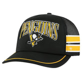 Pittsburgh Penguins '47 Sideband Stripes Trucker Snapback Hat - Black | 47 brand online