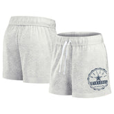 Dallas Cowboys Women's Vintage Badge Shorts - Oatmeal - Fanatics