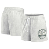 Green Bay Packers Women's Vintage Badge Shorts - Oatmeal - Fanatics