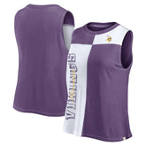 Minnesota Vikings FanaticsWomen's Script Color Block Tank Top - Purple/White - Fanatics