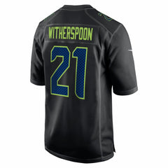 Devon Witherspoon Seattle Seahawks Super Bowl LX Patch Carbon Fashion Game Jersey - Black - Nike