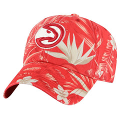 47 brand Atlanta Hawks '47 Tropicalia Floral Clean Up Adjustable Hat Red
