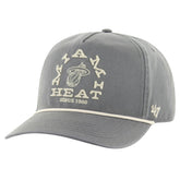 47 brand Miami Heat '47 Canyon Ranchero Hitch Adjustable Hat Charcoal