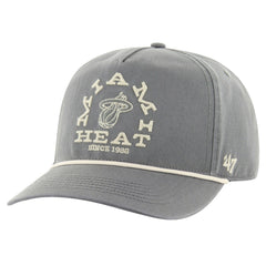 47 brand Miami Heat '47 Canyon Ranchero Hitch Adjustable Hat Charcoal
