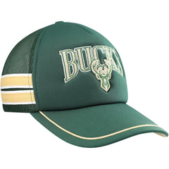 47 brand Milwaukee Bucks '47 Sidebrand Stripes Trucker Adjustable Hat Hunter Green
