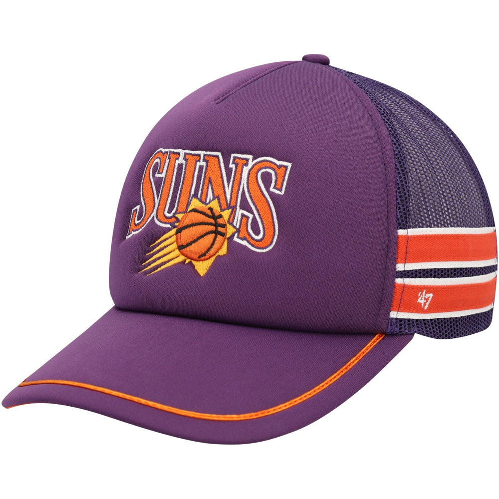 47 brand Phoenix Suns '47 Sidebrand Stripes Trucker Adjustable Hat Purple