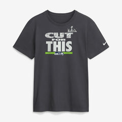 Seattle Seahawks Super Bowl LX Champions Pickoff Move Parade T-Shirt - Anthracite - Nike