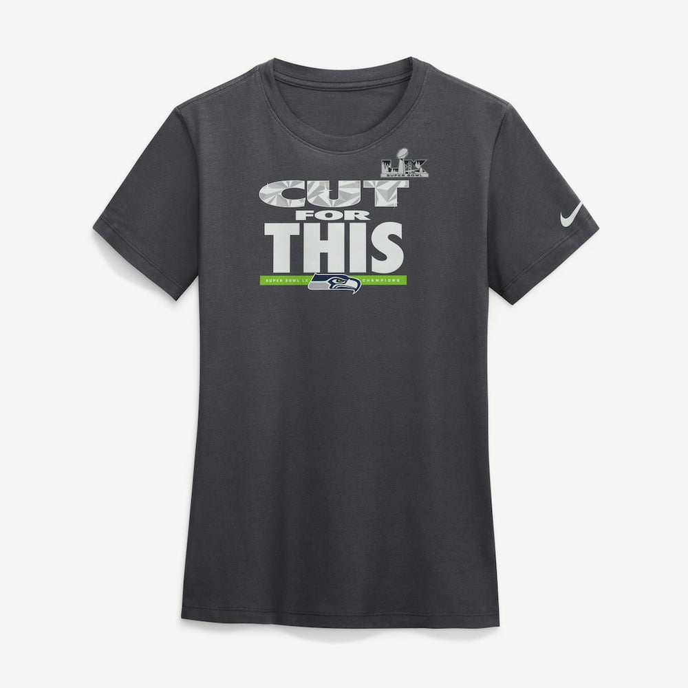 Seattle Seahawks Women's Super Bowl LX Champions Parade T-Shirt - Anthracite - Nike