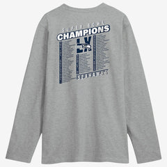 Seattle Seahawks Super Bowl LX Champions Best Teammates Roster Long Sleeve T-Shirt - Steel - Fanatics