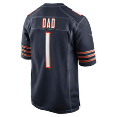 Number 1 Dad Chicago Bears Game Jersey - Navy - Nike