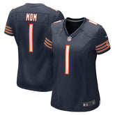 Number 1 Mom Chicago Bears Women's Game Jersey - Navy - Nike