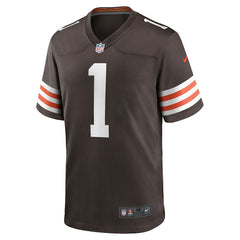Number 1 Dad Cleveland Browns Game Jersey - Brown - Nike