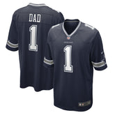 Number 1 Dad Dallas Cowboys Game Jersey - Navy - Nike