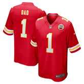 Number 1 Dad Kansas City Chiefs Game Jersey - Red - Nike