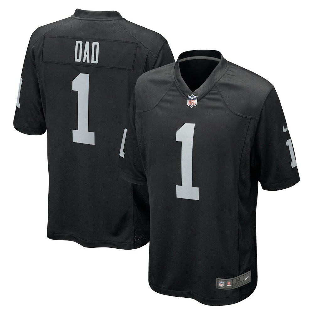 Number 1 Dad Las Vegas Raiders Game Jersey - Black - Nike