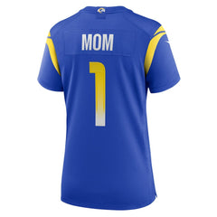 Number 1 Mom Los Angeles Rams Women's Game Jersey - Royal - Nike