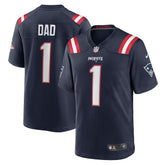 Number 1 Dad New England Patriots Game Jersey - Navy - Nike