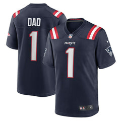 Number 1 Dad New England Patriots Game Jersey - Navy - Nike