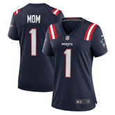 Number 1 Mom New England Patriots Women's Game Jersey - Navy - Nike