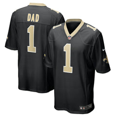 Number 1 Dad New Orleans Saints Game Jersey - Black - Nike