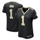 Number 1 Mom New Orleans Saints Women's Game Jersey - Black - Nike