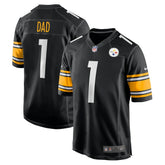 Number 1 Dad Pittsburgh Steelers Game Jersey - Black - Nike