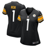 Number 1 Mom Pittsburgh Steelers Women's Game Jersey - Black - Nike