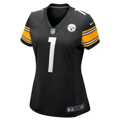 Number 1 Mom Pittsburgh Steelers Women's Game Jersey - Black - Nike