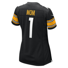 Number 1 Mom Pittsburgh Steelers Women's Game Jersey - Black - Nike