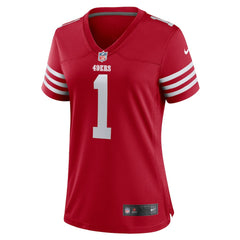 Number 1 Mom San Francisco 49ers Women's Game Jersey - Scarlet - Nike