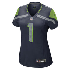 Number 1 Mom Seattle Seahawks Women's Game Jersey - College Navy - Nike