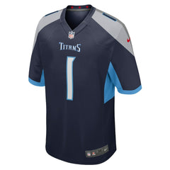 Number 1 Dad Tennessee Titans Game Jersey - Navy - Nike