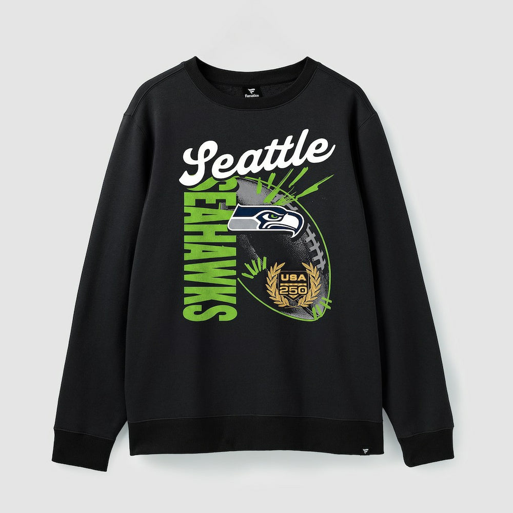 Seattle Seahawks USA 250 Gold Standard Team Heritage Fleece Sweatshirt - Black - Fanatics