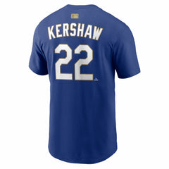 Clayton Kershaw Los Angeles Dodgers Nike 2026 Gold Collection Name & Number T-Shirt Outlet