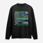 Seattle Seahawks Super Bowl LX Champions Classic Stripes Legacy Fleece Sweatshirt - Black - Fanatics
