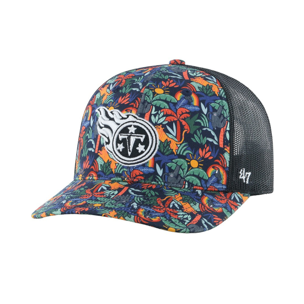 Tennessee Titans '47 Youth Jungle Gym Trucker Adjustable Hat - Navy - 47 brand