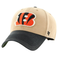 Cincinnati Bengals '47 Dusted Sedgwick MVP Adjustable Hat - Khaki/Black - 47 brand
