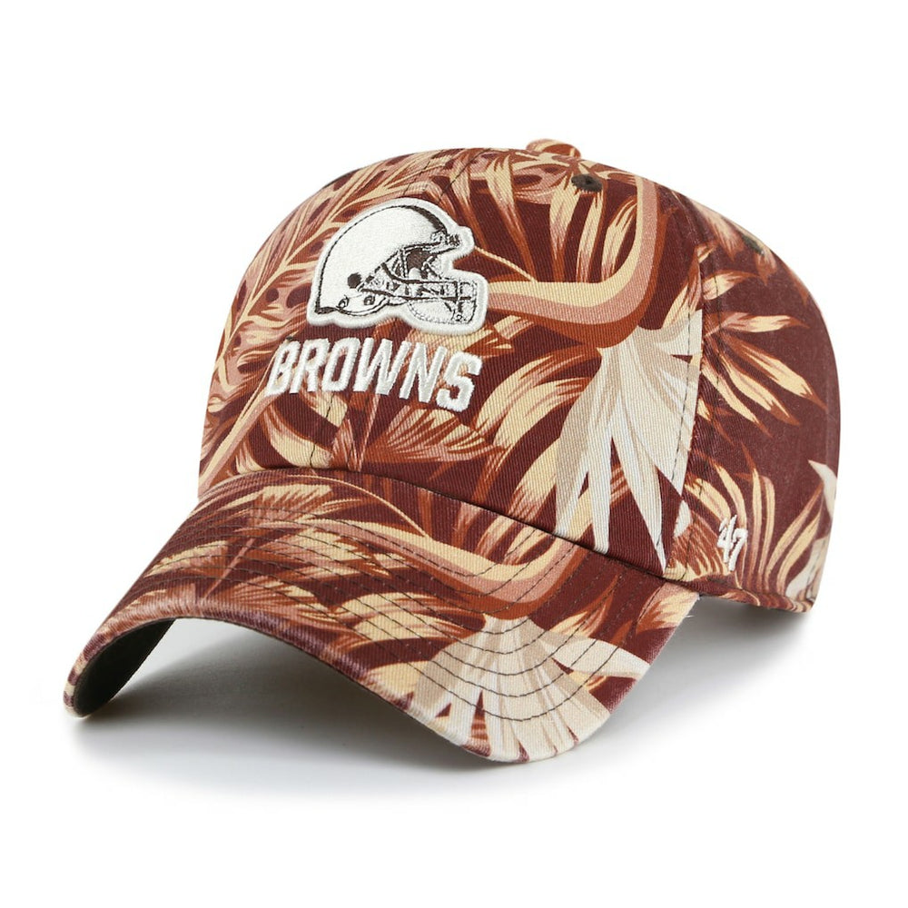Cleveland Browns '47 Tropicalia Clean Up Adjustable Hat - Brown - 47 brand