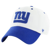 New York Giants '47 Double Header Diamond Clean Up Adjustable Hat - White/Royal - 47 brand