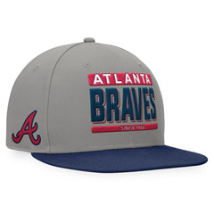 Atlanta Braves Fanatics Line Drive Two-Tone Snapback Hat Discount