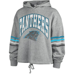 Carolina Panthers '47 Women's Upland Bennett Pullover Hoodie - Heather Gray - 47 brand